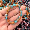 Bracelet Élastique Perles Couleur Noir Naturel Tempérament Luxe Léger Haute Qualité Populaire Bijoux Couple Chaîne Cadeaux