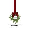 Small Christmas Wreath 6-Piece Christmas Decor Artificial Door Wreaths Decorations With Red Bows For Door Wall Stairs Railing