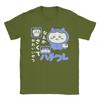 Blue Pijama Hachiware Chiikawas TShirts for Men  Awesome Pure Cotton Tees Crew Neck Short Sleeve T Shirt 4XL 5XL 6XL Clothes