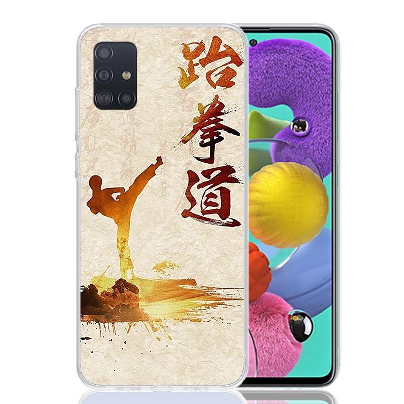 Kungfu Taekwondo Phone Case For Samsung Galaxy A52 A32 A22 A12 A02S A50S A30S A51 A31 AA71 Note 20 Ultra 10 S10 Plus Galaxy A52