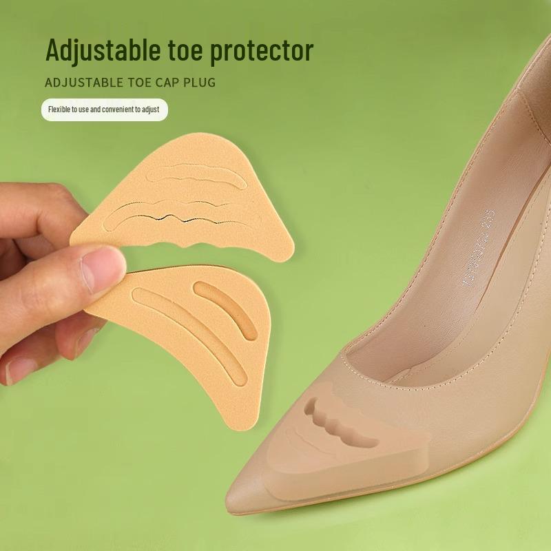 Women's Shoe Size Adjuster: Super Soft High Heel Toe Filler & Insoles for Pain Relief, Adjustable by Half or Full Size.