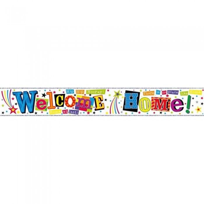 Simon Elvin Welcome Home Foil Banner (Pack Of 6)