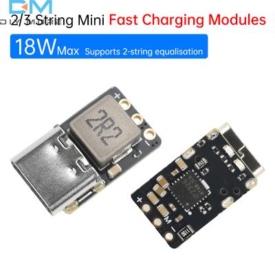 Módulo Cargador Descargador de Batería de Litio 18650, Tipo-C 5V 2A 2S/3S 3.7V, Convertidor Boost de Placa DC 4.5~9.5V