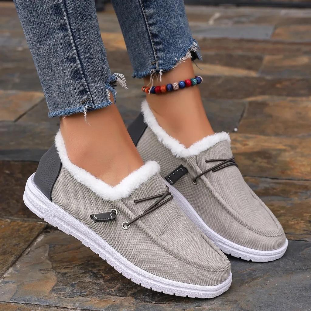 2026 New Winter Women's Casual Flats Cotton Boots Fashionable Comfortable Women Hot Plush Sports Women's Shoes Zapatos De Mujer
