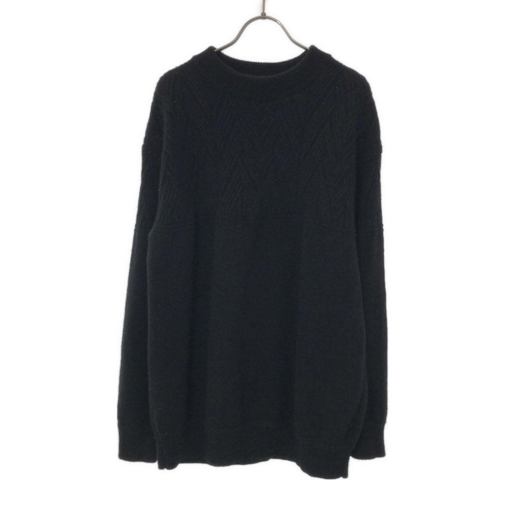 

STILL BY HAND Made in Japan wool Long sleeve sweater 48 black knit Men s Used