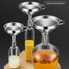 Thickened Food Grade Stainless Steel Funnel Set