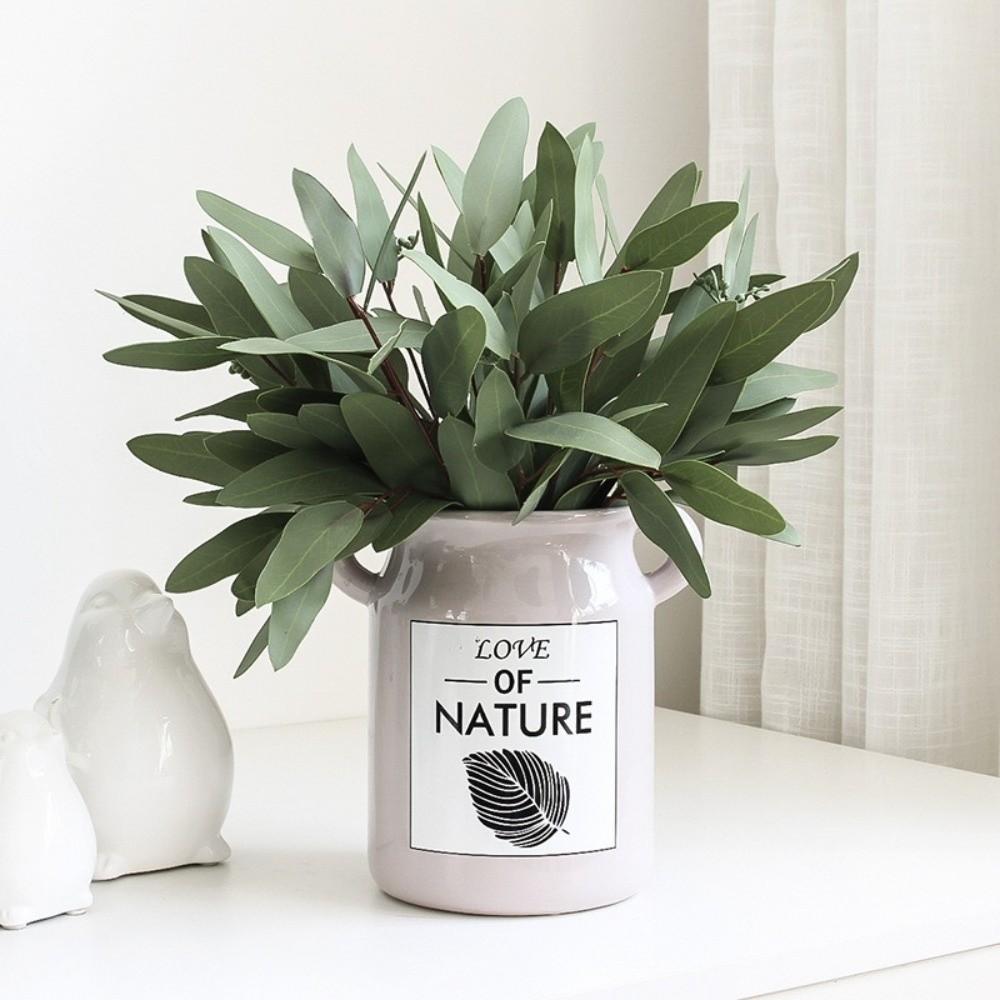 3D Printing Artificial Eucalyptus Leaf Green Leaves Fake Plants  Christmas Decorations