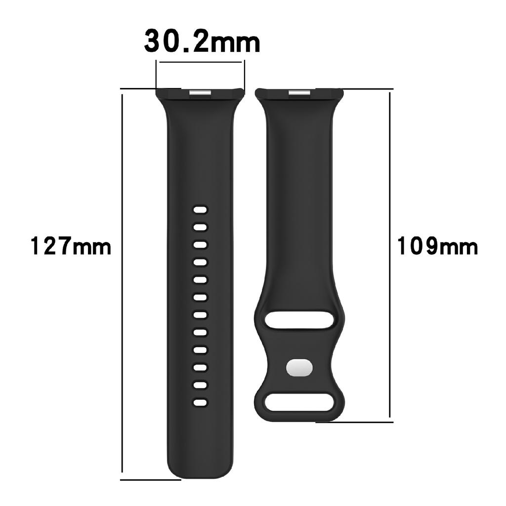 For vivo Watch GT 2/iQOO Watch GT 2 Silicone Watch Band Butterfly Clasp Steel Buckle Strap