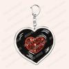 Aesthetic Indie Red Record Music Keychains for Women Accessories Bag Retro Vinyl Label Player Key Chain Fans Gifts Keyrings
