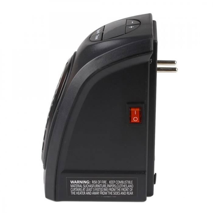 Mobile Electric Radiator - FAN - Mini Hot Air Radiator 400 W Portable - Black