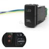 1Pc Car LED Light DRL Power Horn Mirror Heating Garage Door Double Switch For Toyota Land Cruiser Prado 120 FJ CRUISE LC76