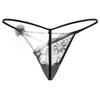 CHROME CRANE Sexy Floral Print LW115 Women's T-Back Panties, Lingerie, Underwear, (05.Red)