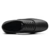 Niedriger Absatz Schwarzes Leder Herren Moderne Tanzschuhe Samba Salsa Tango Lateinamerikanischer Gesellschaftstanzschuh 2,5 cm Absatz Indoor
