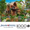 1000pcs Mini Jigsaw Puzzle Countryside Cottage Garden?? Blooming Flowers?? Peaceful Nature Scene?? Home Decoration?? Suitable for Living Room Wall Art