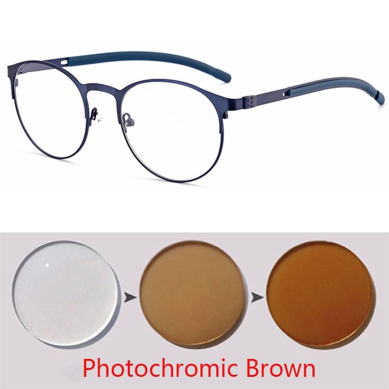 

Round Retro Design Photochromic Reading Glasses Men Women Hyperopia Diopters Presbyopia Outdoor Eyewear +0.25 +1.0 +1.5 +2 To +4 +5.5