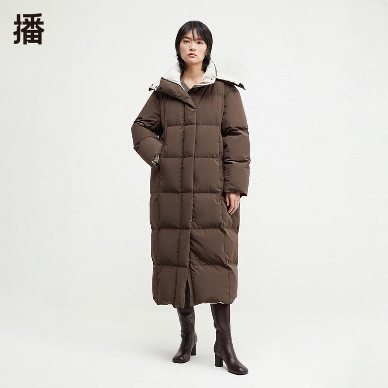 Broadcast Women's Plaid Quilted Mid-Length Down Jacket