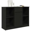 Sideboard with Drawer Black Oak Effect 101 x 35 x 76 cm