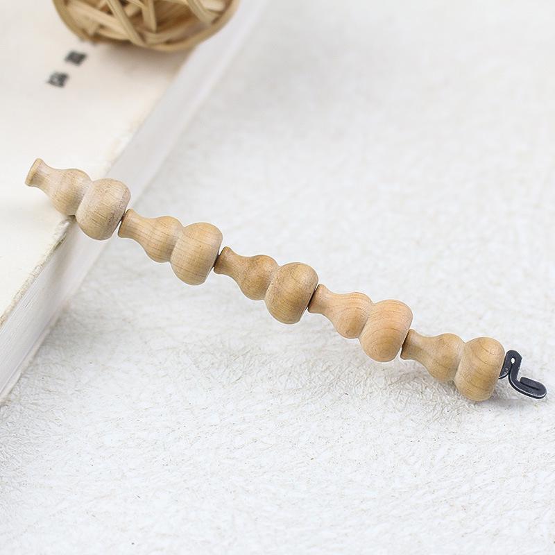Cliff Cypress Small Gourd Wood Pendant 9x15MM Handmade Buddhist Bead Bracelet Accessories