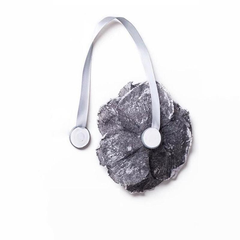 1pc Magnetic Curtain Tiebacks Seersucker Flower Tie Backs Buckle Clips Home Decoration