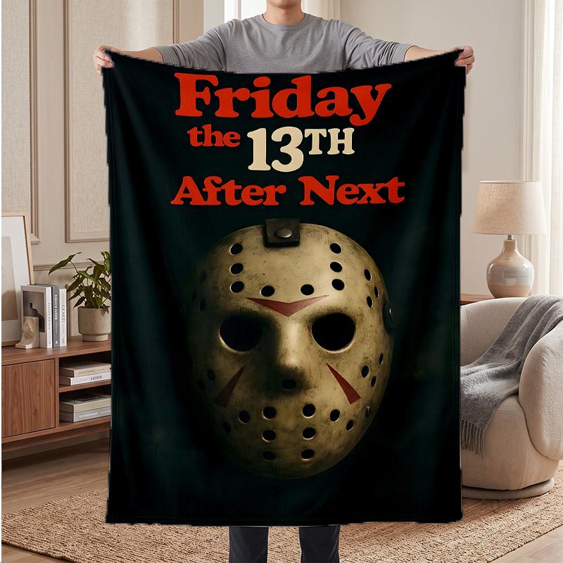 Friday the 13th Soft Warm Flannel Blankets Comfortable Blanket for Home Decoration Gifting