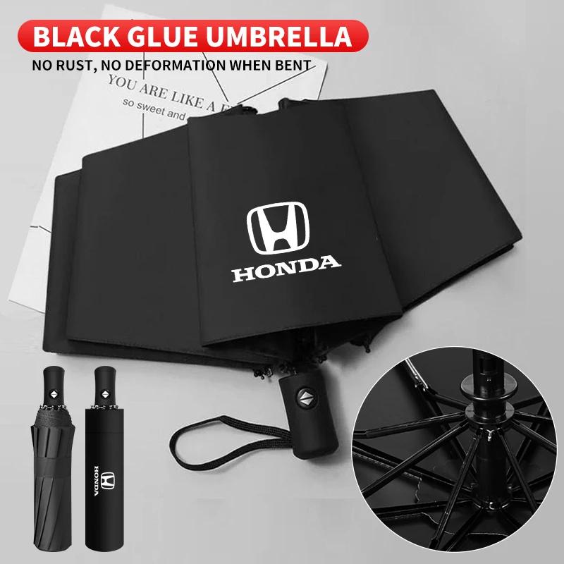 Portable Automatic Folding Car Umbrella UV Resistant Parasol For Honda Mugen Civic City Odyssey Accord CRV Hrv Jazz Accessories