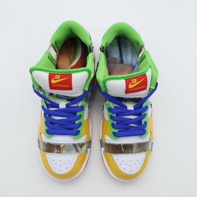 FD8777-100 Nike Dunk Low SB eBay Sandy Bodecker Bianco Rosso Giallo (Uomini)