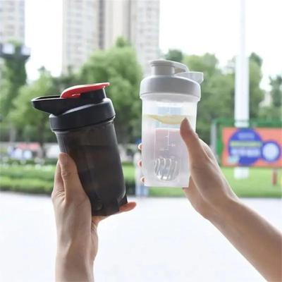 300ml Wasserflasche Auslaufsicher Sportliche Plastikflaschen Tragbar Fitness Shaker Tasse Handgehalten Outdoor Wasserbecher Milchshake Mischbecher
