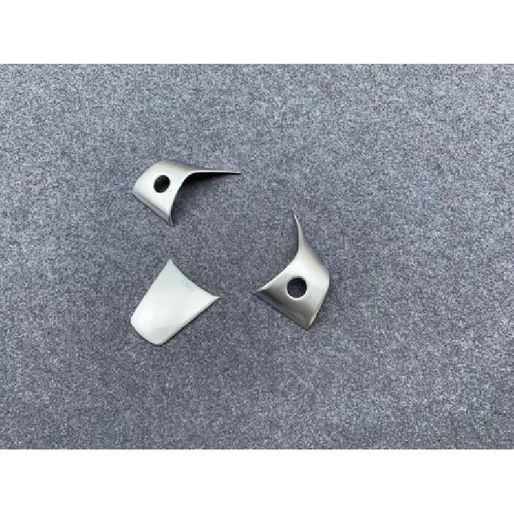 Steering Wheel Lid Frame Cover Trim For 2018- Tesla Model 3 3pcs ABS Matte