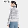PORTS Women's V-Neck Long Sleeve Knitted Cardigan