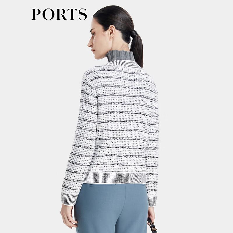 PORTS Women's V-Neck Long Sleeve Knitted Cardigan