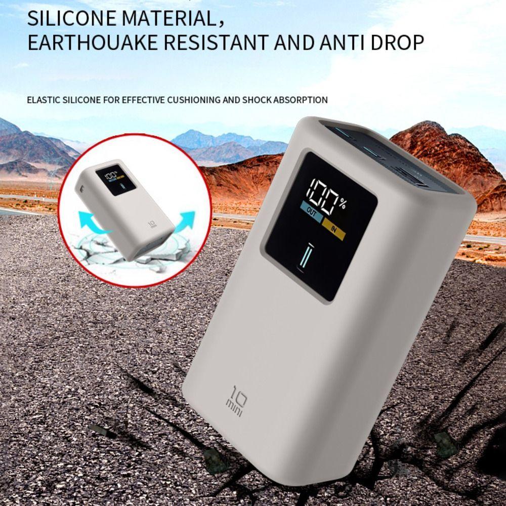 Shockproof Silicone Case Carrying Case for CUKTECH Model 10 Mini 10000mAh 55W Power Bank Travel
