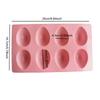 3 Pack Egg Shaped Easter Freezer Moulds 8-Cavity Egg Shaped Baking Pan Non-Stick for Chocolate Cake Dessert Muffin Pastry Soap