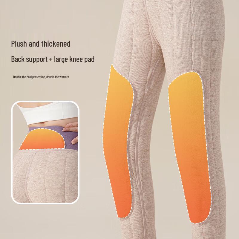 Audifen Women's 100% Pure Wool Fleece-Lined Thermal Pants