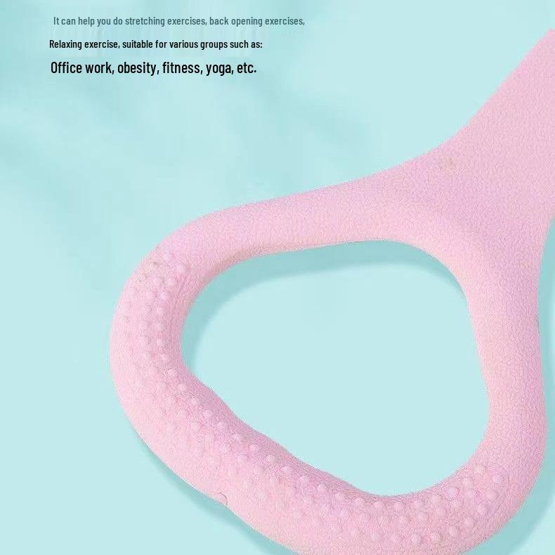 Chest Expander 8-Shaped Silicone Resistance Band for Yoga and Shoulder Massage