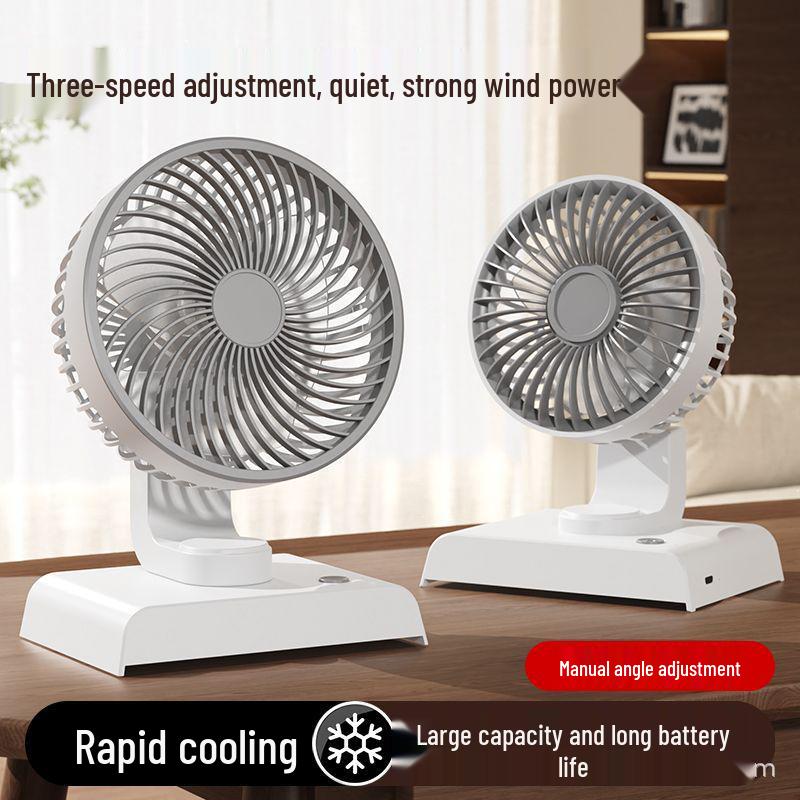 

New Model Low Noise Desktop Fan, Bestseller for Office & Dorm, Long Battery Life USB Fan Mika (Small Fan Surface - Direct Plug-in)