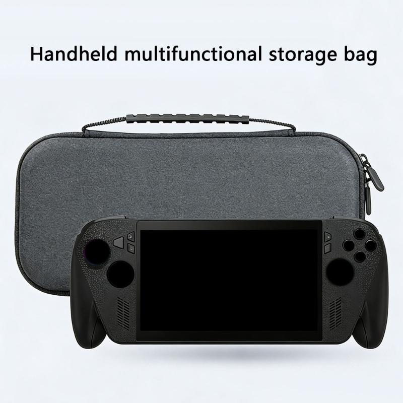 Carrying Case Storage Box with Inner Pocket for ROG X Handheld Game Console Storage Bag Shockproof Travel Pouch