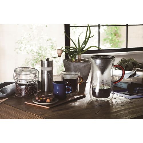 Bonmac Double-Wall Coffee Carafe Set, 700ml, Carafe: 9.9cm Diameter X 17.5cm Height, Filter: 9.8cm Diameter X 7.9cm Height, Holder: 9.5cm Diameter X 8