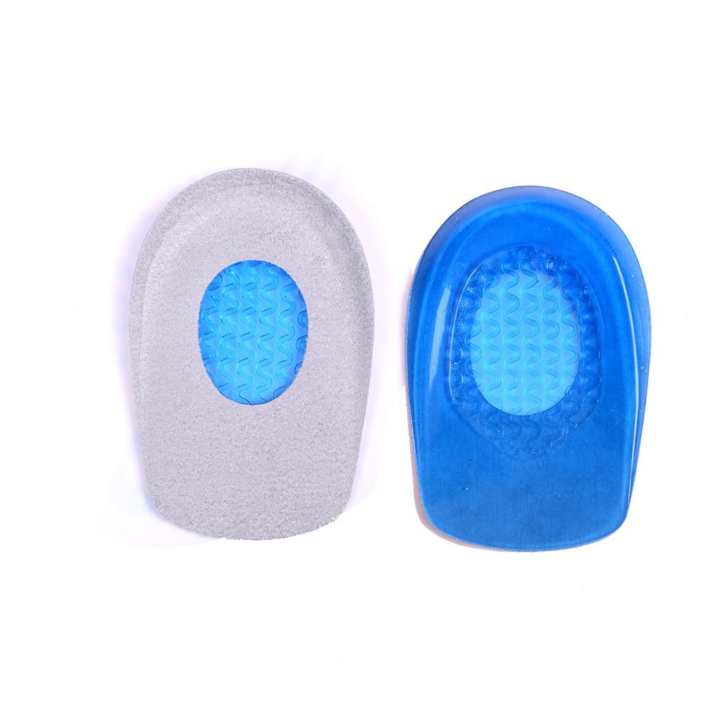 1Pair Silicon Gel Heel Cushion Insoles Soles Spur Support Shoe Pad Feet Care