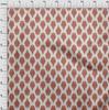 oneOone Cotton Flex Brown Fabric Asian Floral Traditional Quilting Supplies Print Sewing Fabric By The Yard 40 Inch