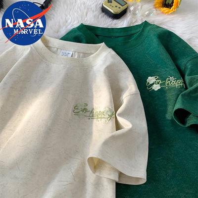 NASA MARVEL Men's Embroidered Short Sleeve T-Shirt