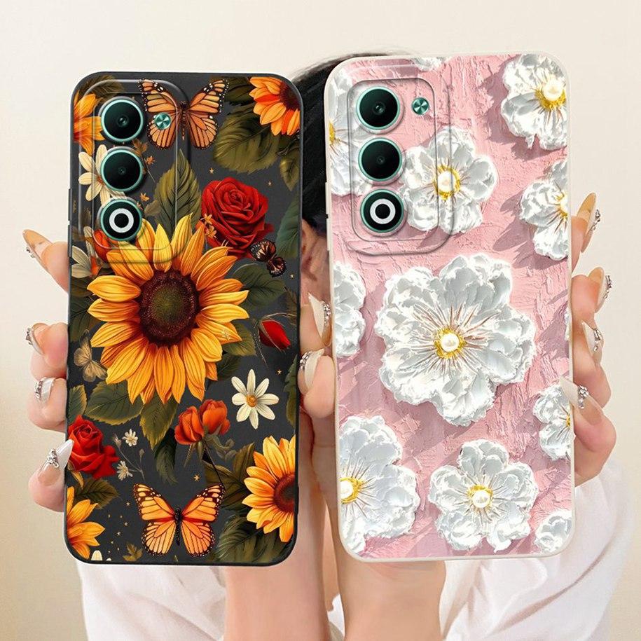 For OPPO A5 5G Case Popular Flower Candy TPU Soft Back Cover For OPPO A5 4G CPH2727 A 5 5G CPH2735 Case On OPPOA5 A5x A5m Bumper