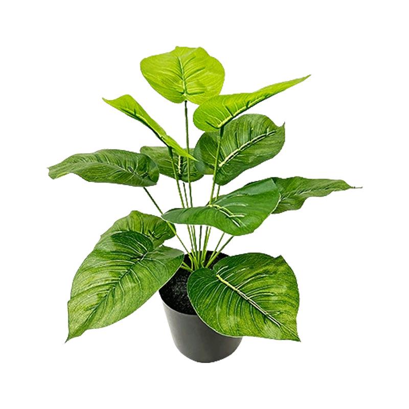 Nordic Monstera Artificial Plants - 12 Heads for Indoor/Outdoor Decor, Wall Art, and Landscaping