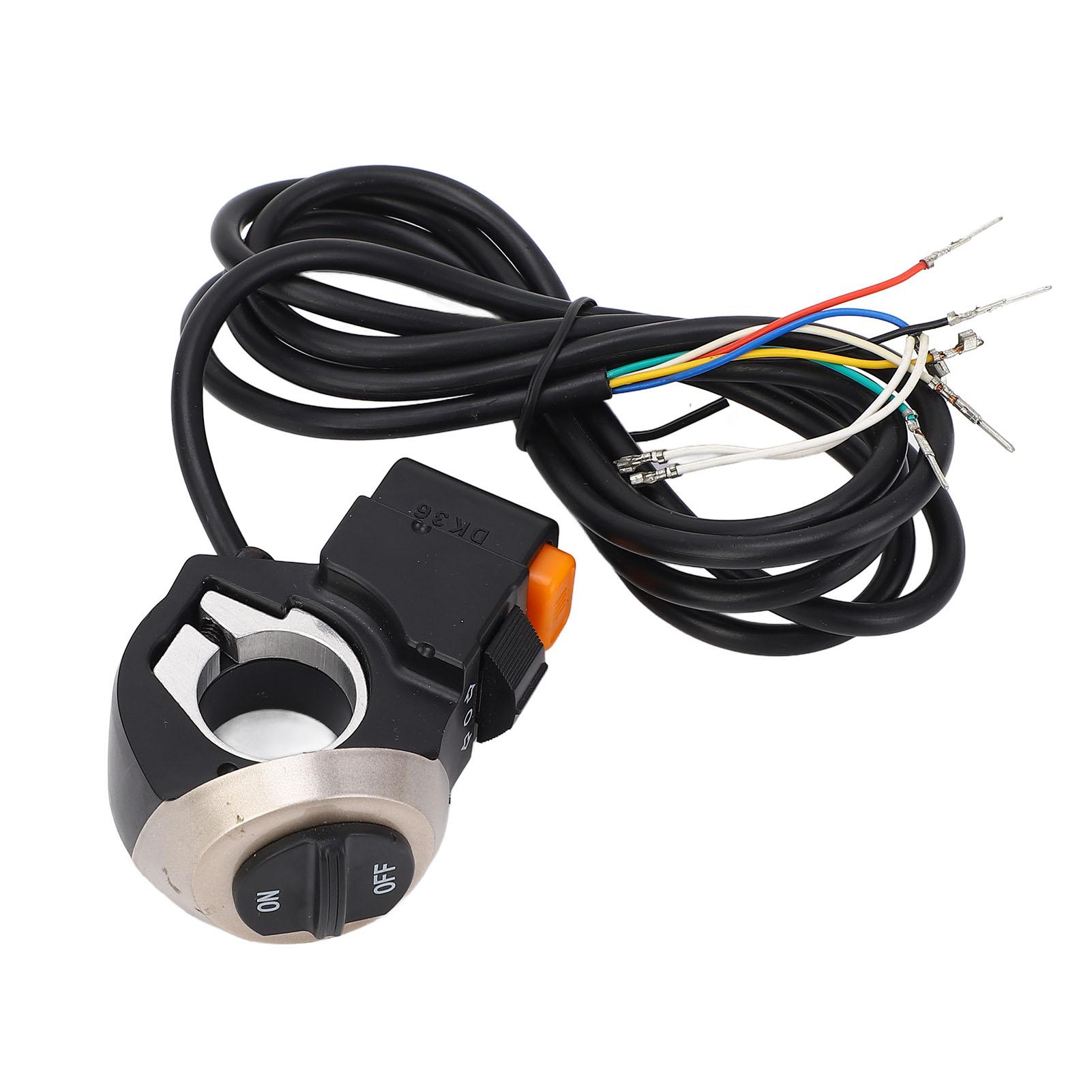 Electric Scooter Power Switch Assembly Turn Signal Horn Handlebar Control Switch with 63 Inch Cable for M4 10 Inch Folding Electric Scooter