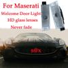 HD Glass Lens Door Projection Welcome Light Suitable For Maserati Levante GranTurismo Quattroporte Never Fading Car Accessories