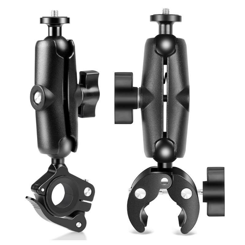 Motorcycle O-Clip Quick Release Clamp Handlebar Fixed Mount Holder for and Other Action Cameras
