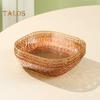Spit Bone Dish Multi-function Thickened Base Light Luxury Style Translucent Storage Plate Home Supplies