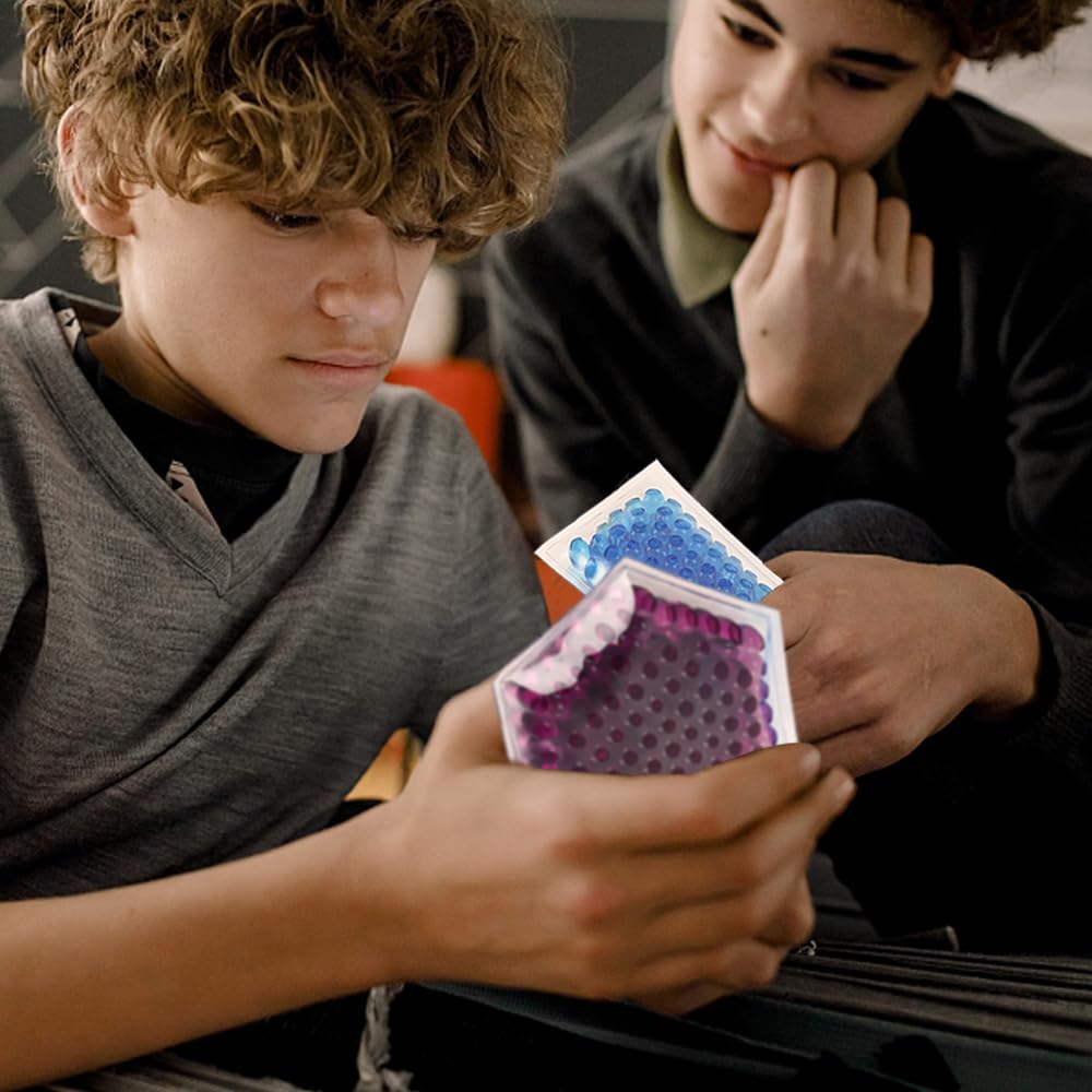 Lesong Sensory Water Beads Toy for Shape Learning Toy for Fidget Stress Unique Boys Girls Sock Stuffing Kids, 6-Pack, Toddlers, Toy, Autism/Anxiety