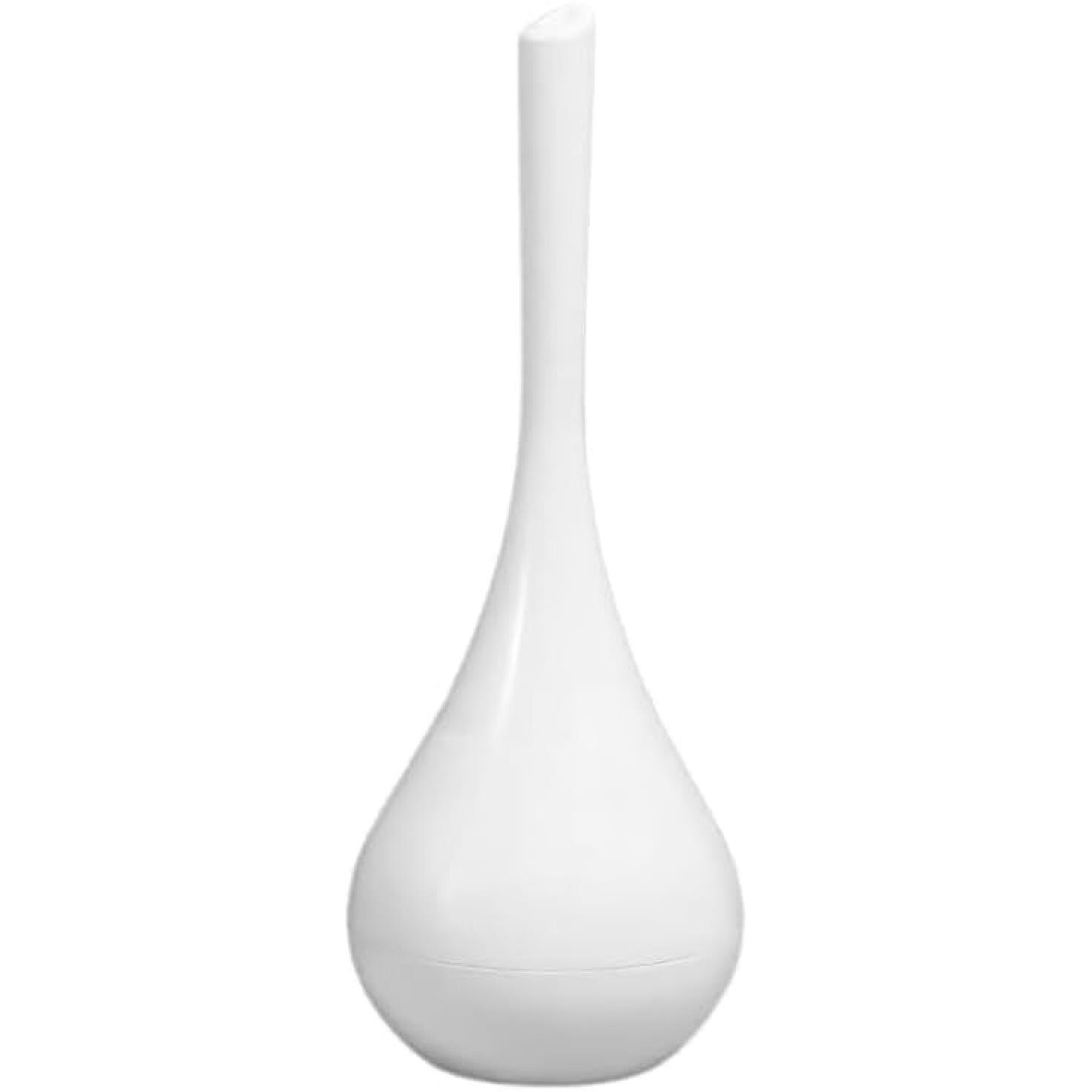 

Набор туалетной щетки и держателя, Современный керамический держатель для щетки для унитаза, Милый декор для ванной комнаты, Не царапающая щетина, Компактный белый набор для уборки дома Abs Holder