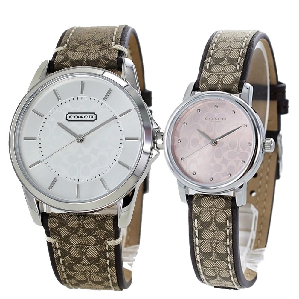 

Коробка для зберігання парних годинників. Парні годинники Signature Brown Beige 1460150614503399 [Coach] Чоловічі Жіночі [Елемент]