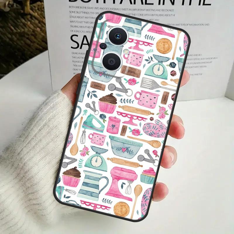 Baking Tools Case For OPPO Reno 13F 14F 12F 10 11 12 13 14 Pro 8T 7 8 Lite OPPO Find X6 X5 X8 X9 Pro Cover
